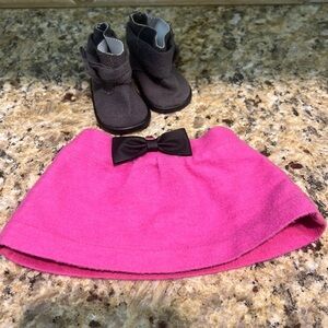 American Girl Grace's Meet skirt & Boots - Retired
